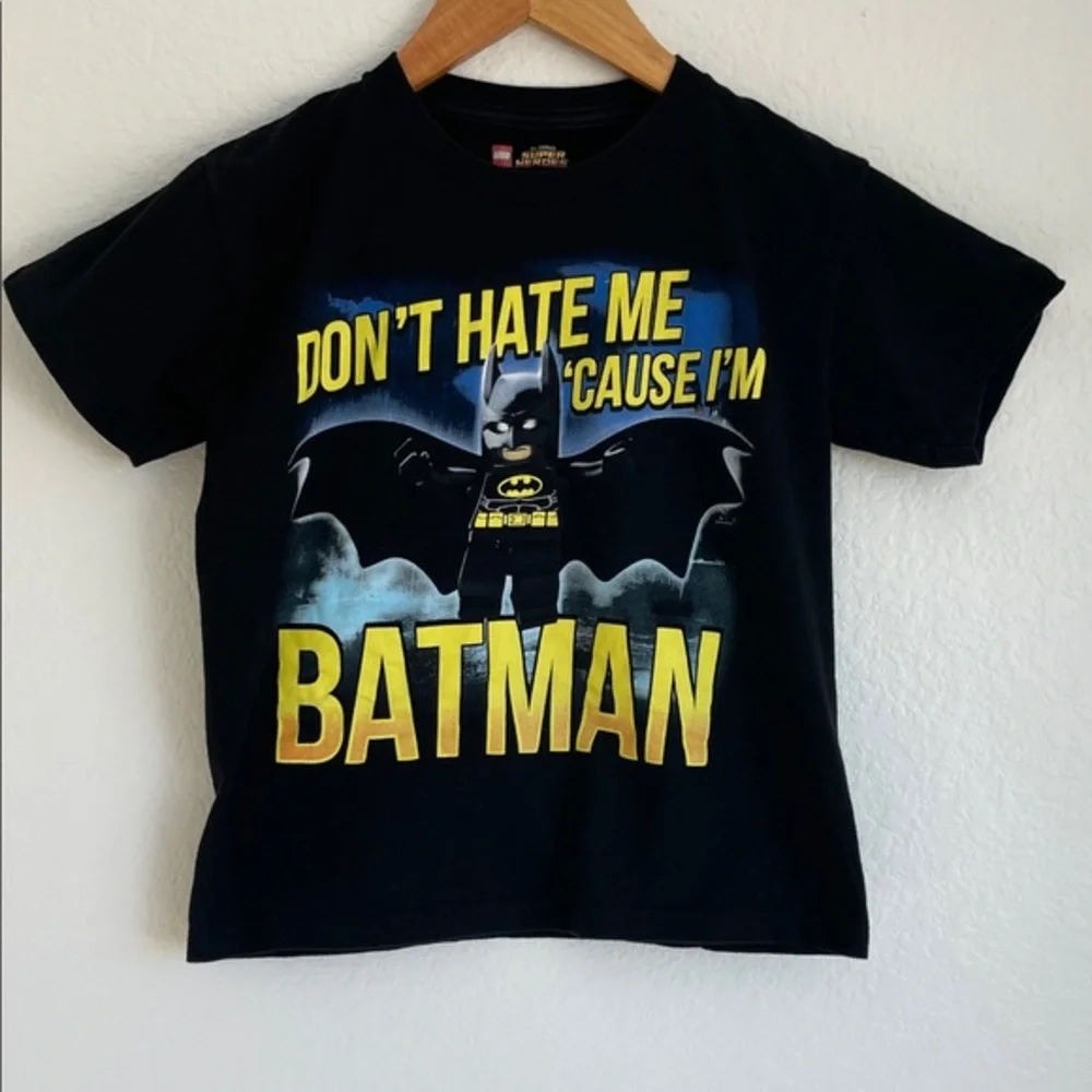 LEGO & DC COMICS Black Batman Graphic T-Shirt • Large